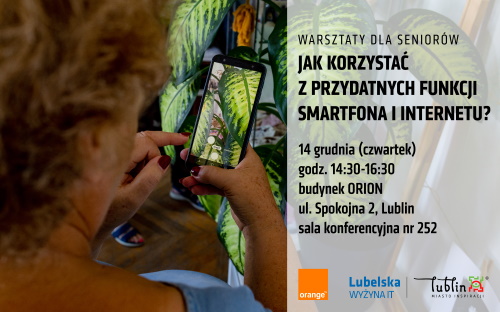 Bezpłatne warsztaty dla Seniorów z bezpieczeństwa sieci i obsługi smartfonów