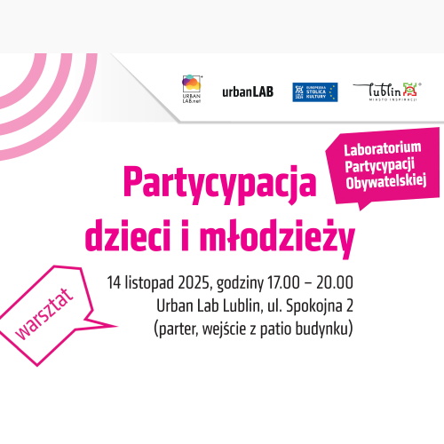 Partycypacja dzieci i młodzieży - szkolenie 14 listopada 2025 r.